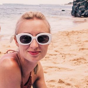 White Mod Sunglasses